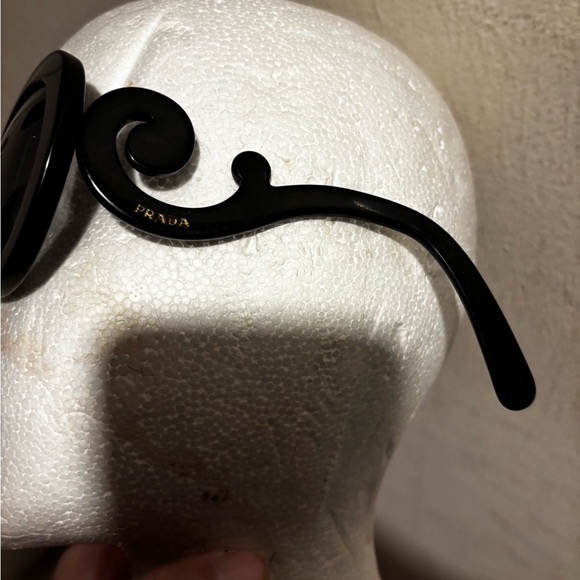 Prada minimal glasses baroque sunglasses y2k vintage logo eyewear swirl frames - Picture 1 of 9